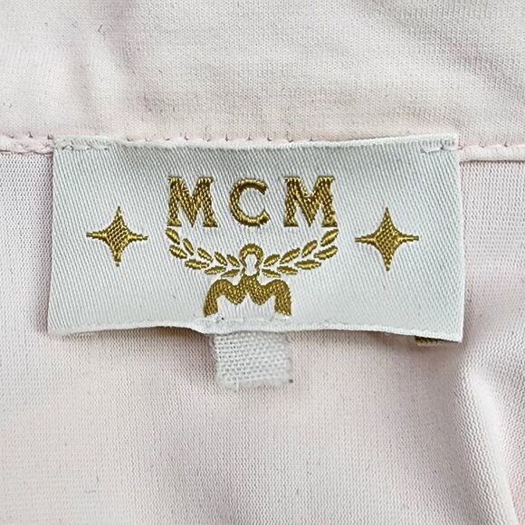 MCM Vintage Pink Polo with Eyelet Hem, Women's Medium - Picture 6 of 12
